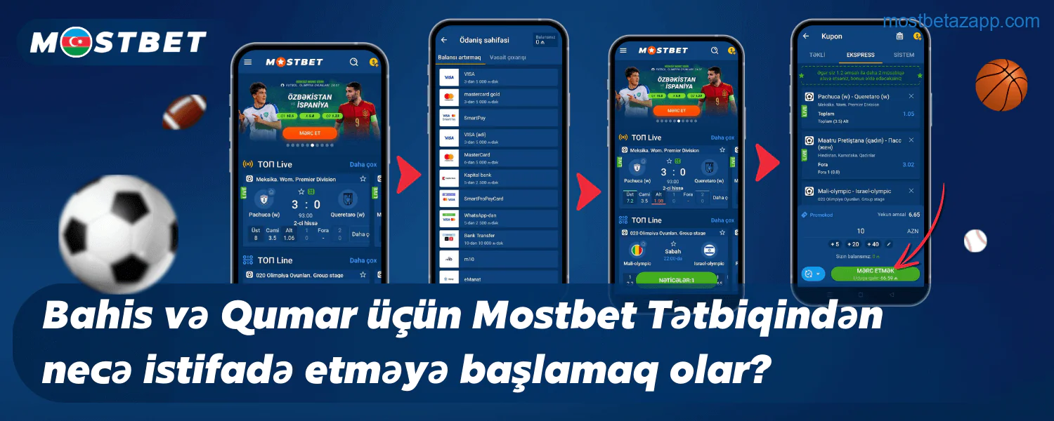 Mostbet Azərbaycan tətbiqini yükləyin, hesab yaradın, depozit yatırın və idman, e-idman və kazino oyunlarına mərc edin