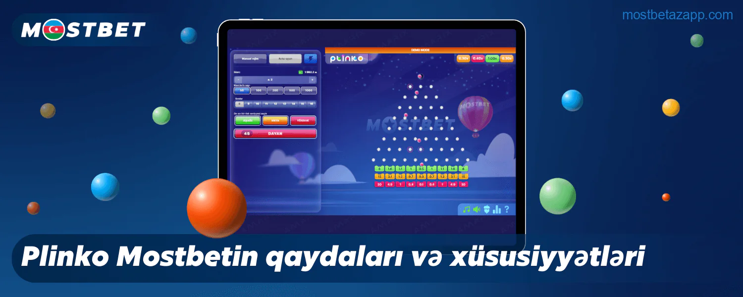 Mostbet Azərbaycan Plinko oyunu: Sancaqların sayını, topun rəngini və mərc məbləğini seçərək risk və mükafatları tənzimləyin