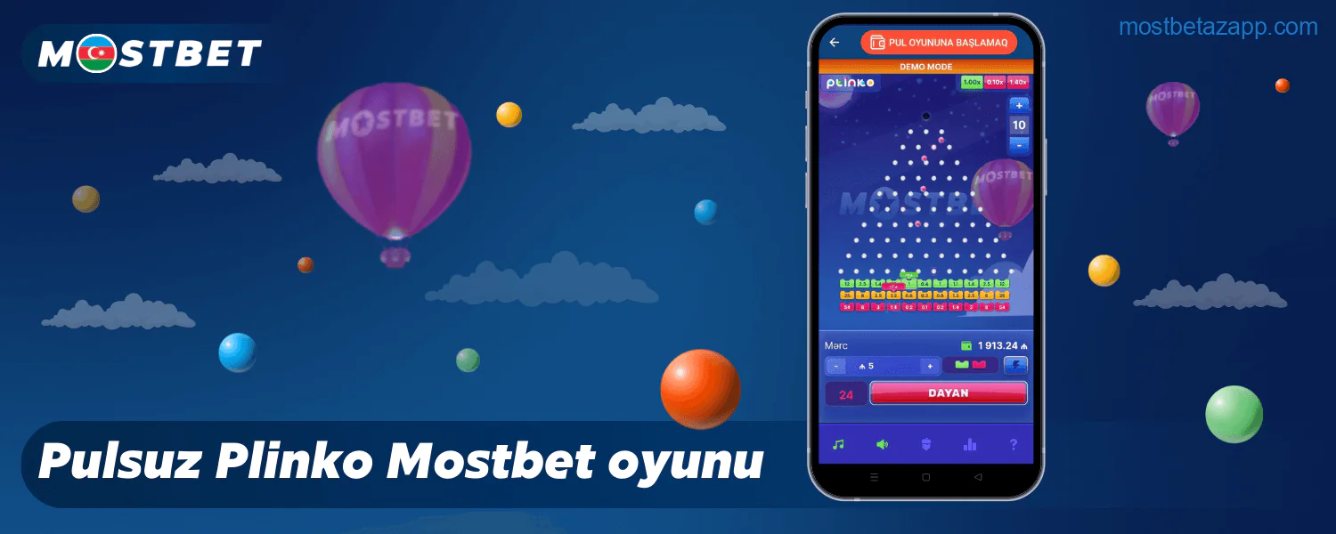 Mostbet Azərbaycan Plinko oyununda pulsuz demo versiyasını istifadə edərək virtual sikkələrlə oyunu öyrənin və təcrübə qazanın