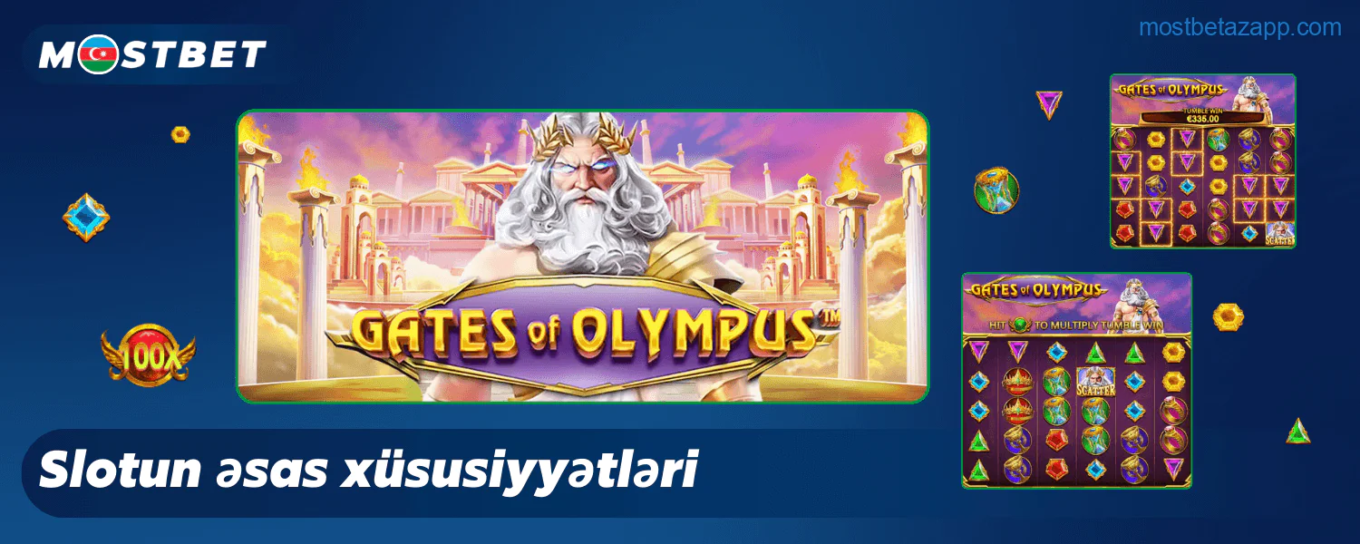 Mostbet Azərbaycan Gates of Olympus slotu: Eyni fiqurları birləşdirərək qazanmaq üçün asan istifadə və yeni başlayanlar üçün uyğun oyun